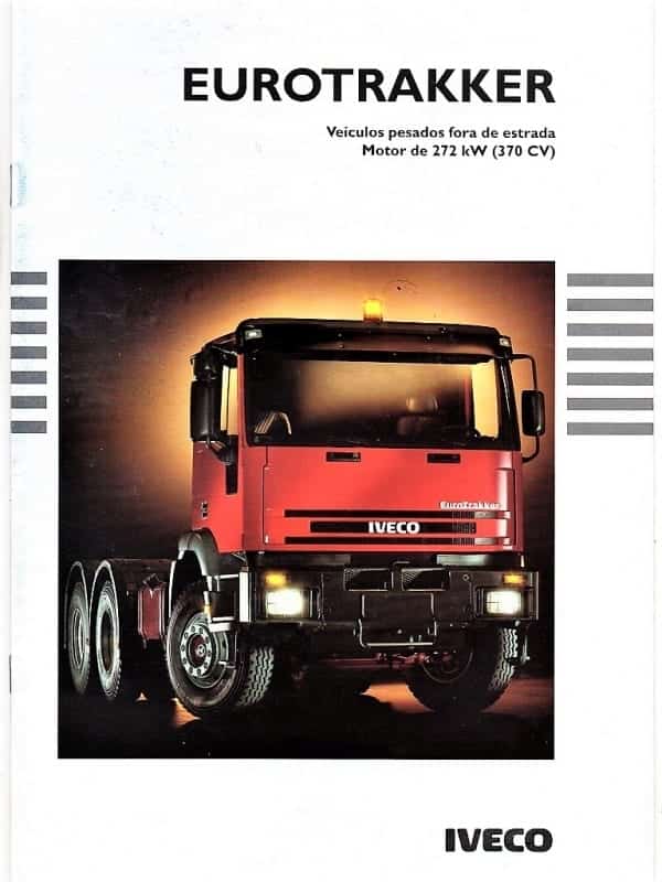 | Casa do Colecionador Folder Propaganda Caminhão Iveco Eurotrakker - 1998