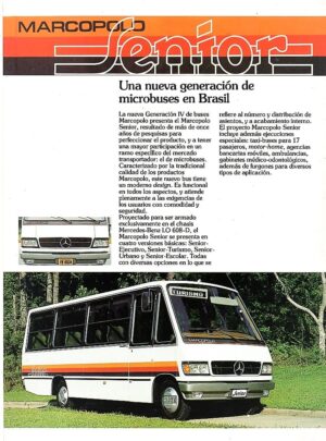 Folder Propaganda Micro Onibus Marcopolo Senior ( 1 )