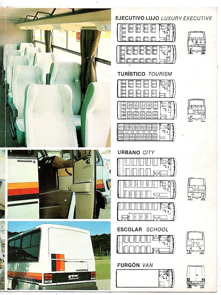 | Casa do Colecionador Folder Propaganda Micro Onibus Marcopolo Senior