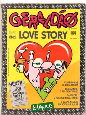 Hq Gibi Geraldão - Ano I Nº 5 - Circo Editorial - 1988 - Formatão - Henfil - Glauco