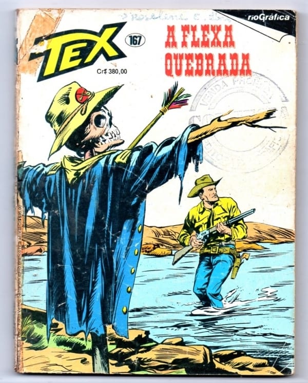 | Casa do Colecionador HQ - Gibi - TEX Nº 167 - Rio Grafica Editora - A Flexa Quebrada - 1983