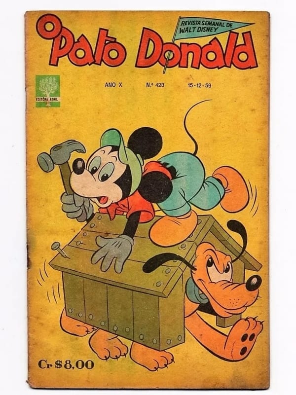 | Casa do Colecionador Hq Pato Donald Nº 423 - 1959 - Editora Abril