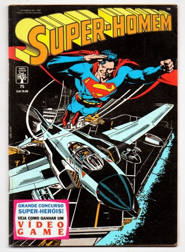 | Casa do Colecionador Hq Super-Homem - A Noite do Predador - Nº 75 - Abril Jovem - 1990