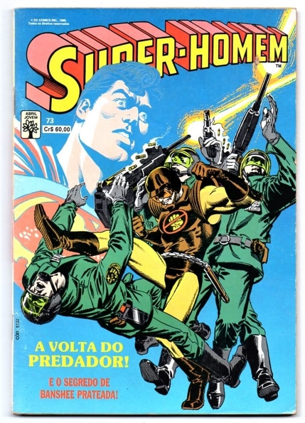 | Casa do Colecionador Hq Super-Homem - A Volta do Predador - Nº 73 - Abril Jovem - 1990