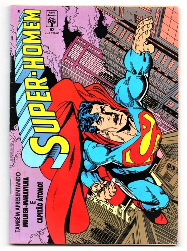 | Casa do Colecionador Hq Super Homem Mulher Maravilha Capitao Atomo No 92 Abril Jovem 1992