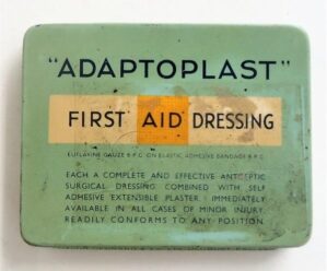 Lata Antiga ( Band Aid ) Adaptoplast - Ingles - Anos 50 - Farmacia
