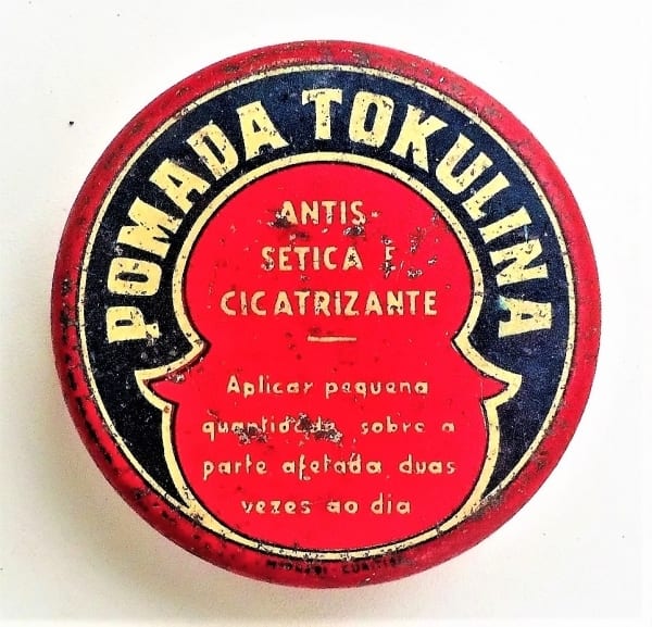 | Casa do Colecionador Lata Antiga Medicamento Tokulina Pomada - Anos 40 - Farmacia