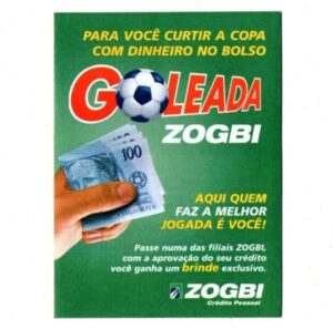 Propaganda Antiga Tabela Copa Mundo Futebol - Coreia do Sul / Japão - 2002 - Zogby