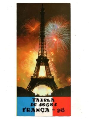 Propaganda Antiga Tabela Copa Mundo Futebol - França - 1998 - Ferramentas Gedore