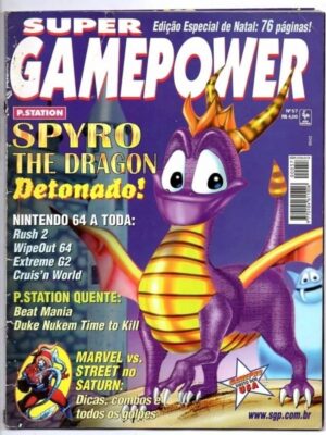 Revista Super Game Power Nº 57 - 1998 - Spyro the Dragon - Rush 2