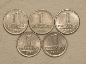 Série Completa) 1 Cruzeiro - 1957 / 1958 / 1959 / 1960 / 1961 ... Sob/Fc / cod. 760.3