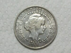 1.000 Réis - 1913 - Estrelas Ligadas / Mbc/S / cod. 950.5