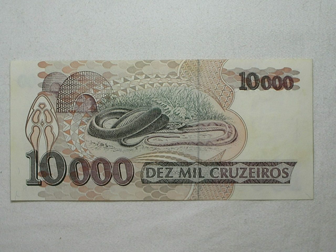 | Casa do Colecionador 10.000 Cruzeiros C-224 - Vital Brasil / Flor de Estampa / 21287