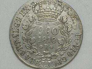 960 Réis - 1818 Rio / Galhos Duplos / Mbc / cod. 260