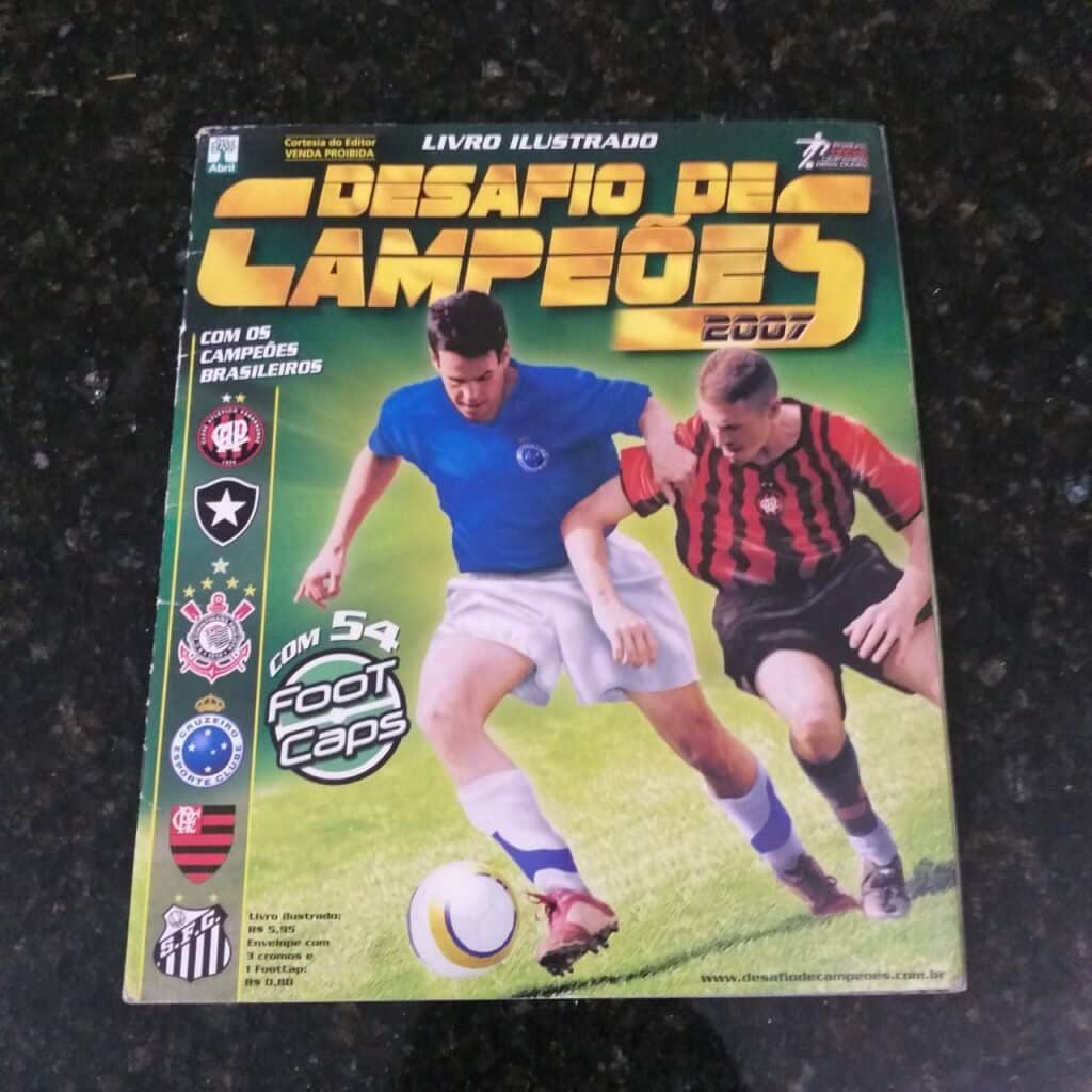 Álbum de Figurinhas - Desafio de Campeões 2007 (Incompleto com 112 fig coladas)