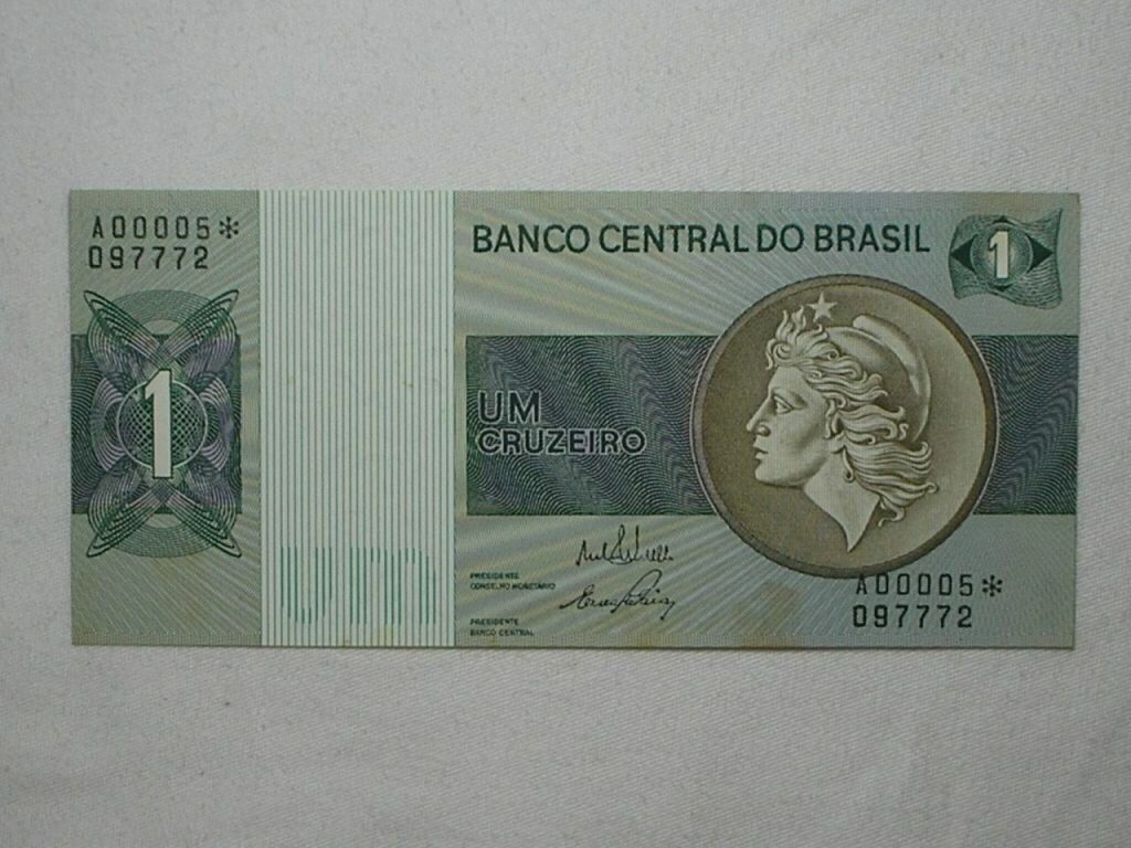 | Casa do Colecionador Asterisco *0005) 1 Cruzeiro - C-129a / Flor de Estampa / 97772