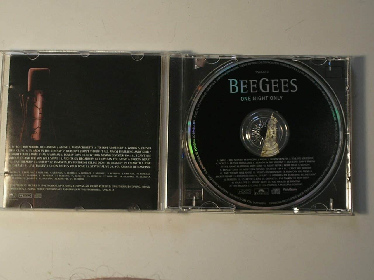 | Casa do Colecionador Bee Gees - CD - Grandes Sucessos da época / One NIght Only