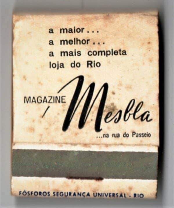 | Casa do Colecionador Caixa De Fosforos - Mesbla / XXXVI Congresso Eucaristico RJ - Anos 50 - Filuminismo