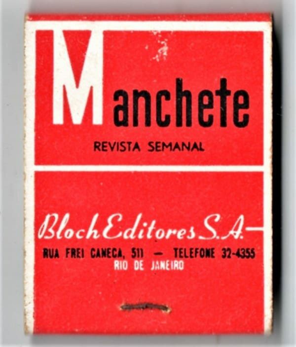 | Casa do Colecionador Caixa De Fosforos - Revista Manchete - Bloch Editores - Filuminismo - Anos 60