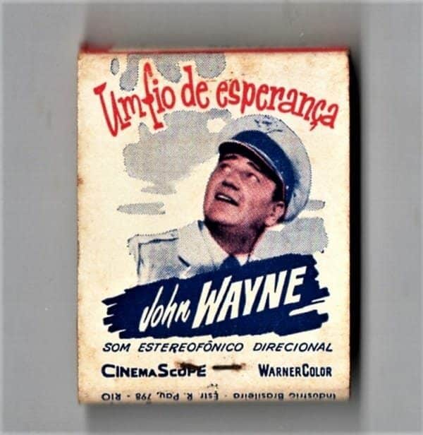 | Casa do Colecionador Caixa De Fosforos - Warner Bros - Um Fio De Esperança - John Wayne - Filuminismo - Anos 50