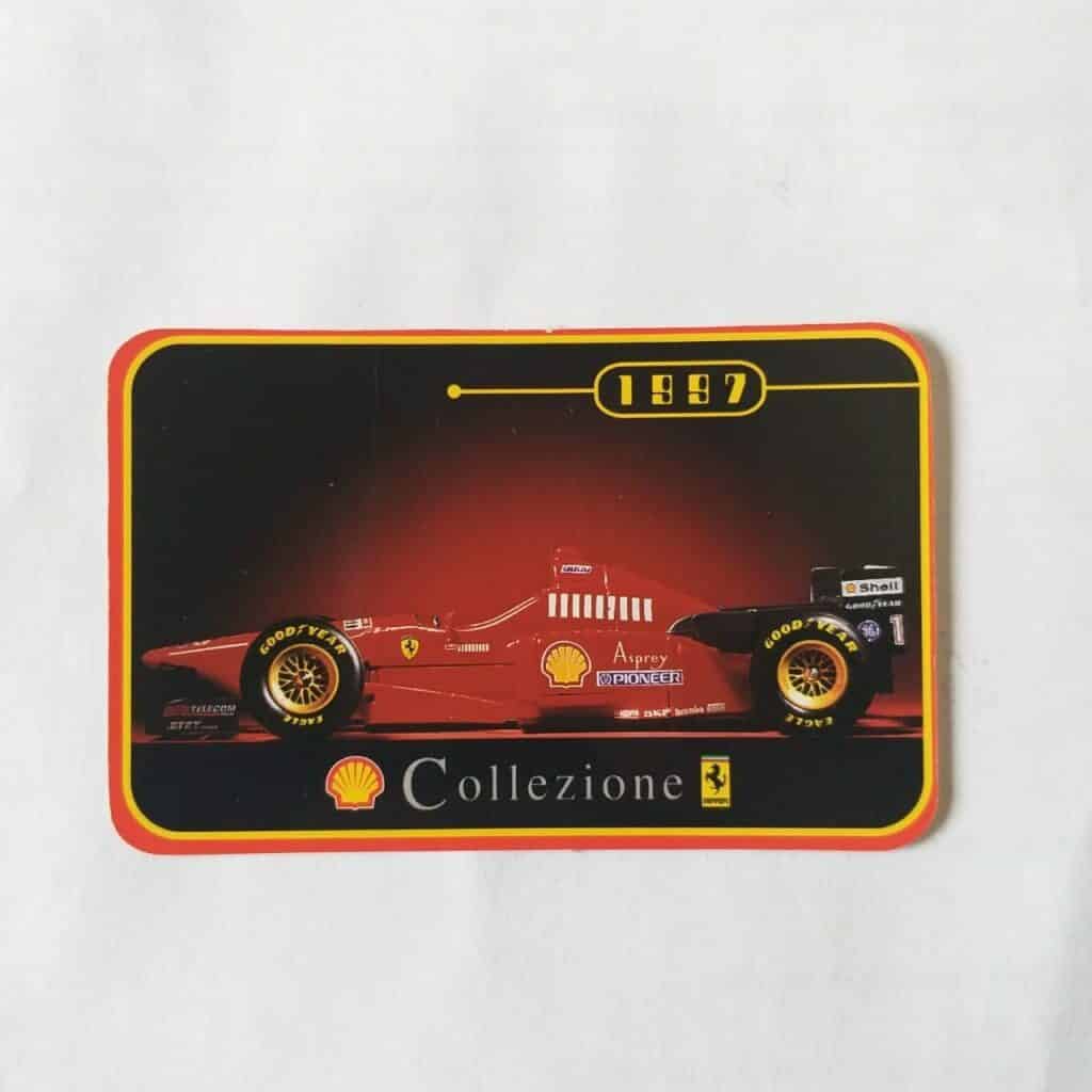 Calendário de Bolso (Tema Automobilismo - Fórmula 1 - F1) Ferrari - Ano 1997 - Calendário Estrangeiro (Portugal)