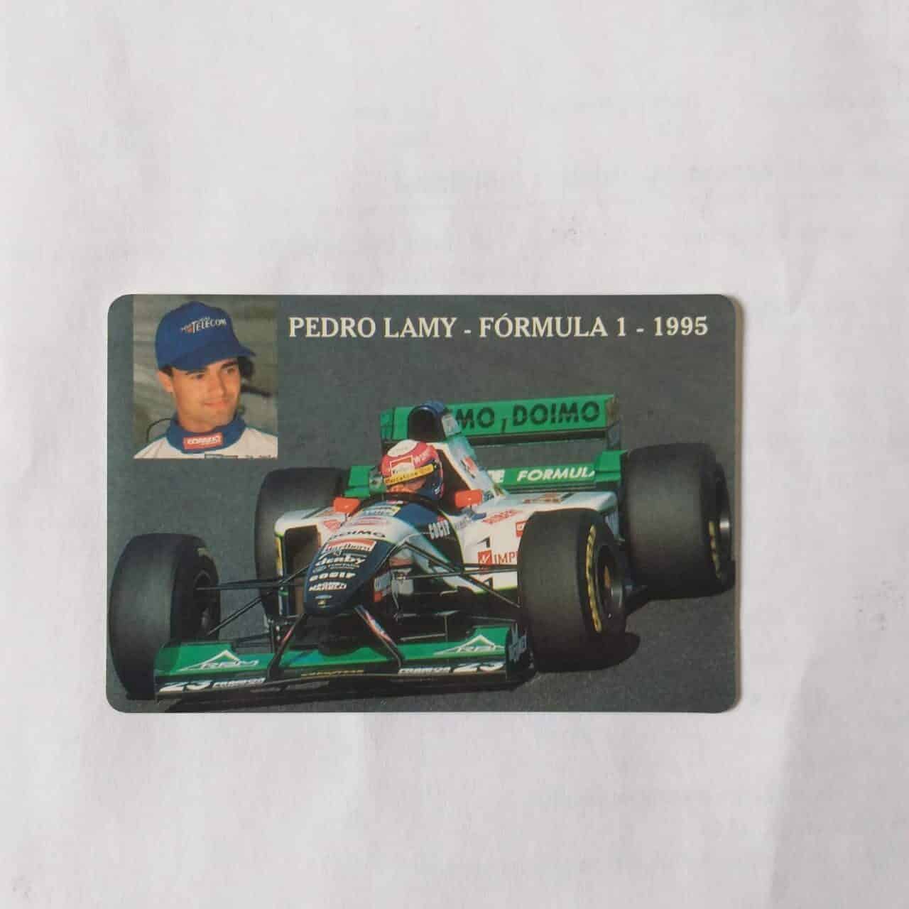 Calendário de Bolso (Tema Automobilismo - Fórmula 1 - F1) Pedro Lamy - Ano 1996 - Calendário Estrangeiro (Portugal)
