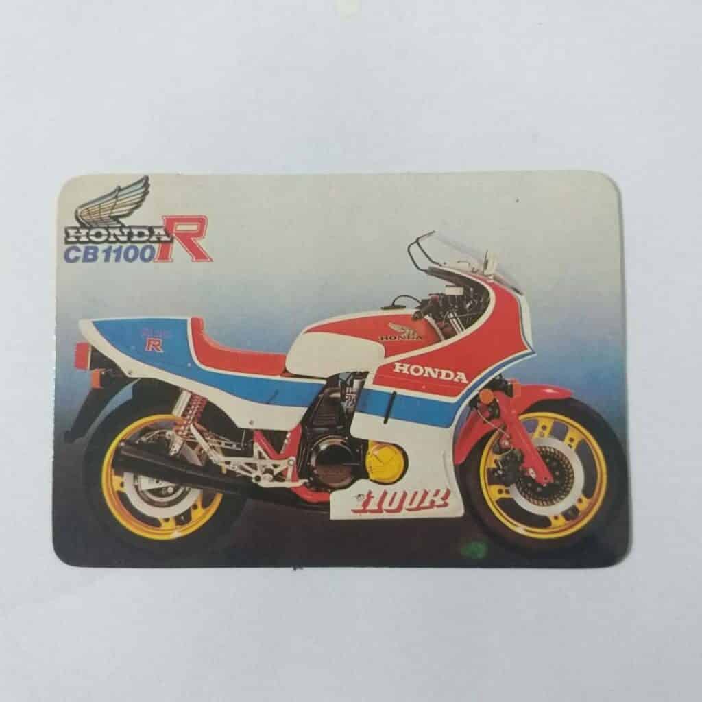 Calendário de Bolso (Tema Moto) Ano 1986 - Honda CB 1100 R - Calendário estrangeiro (Portugal)