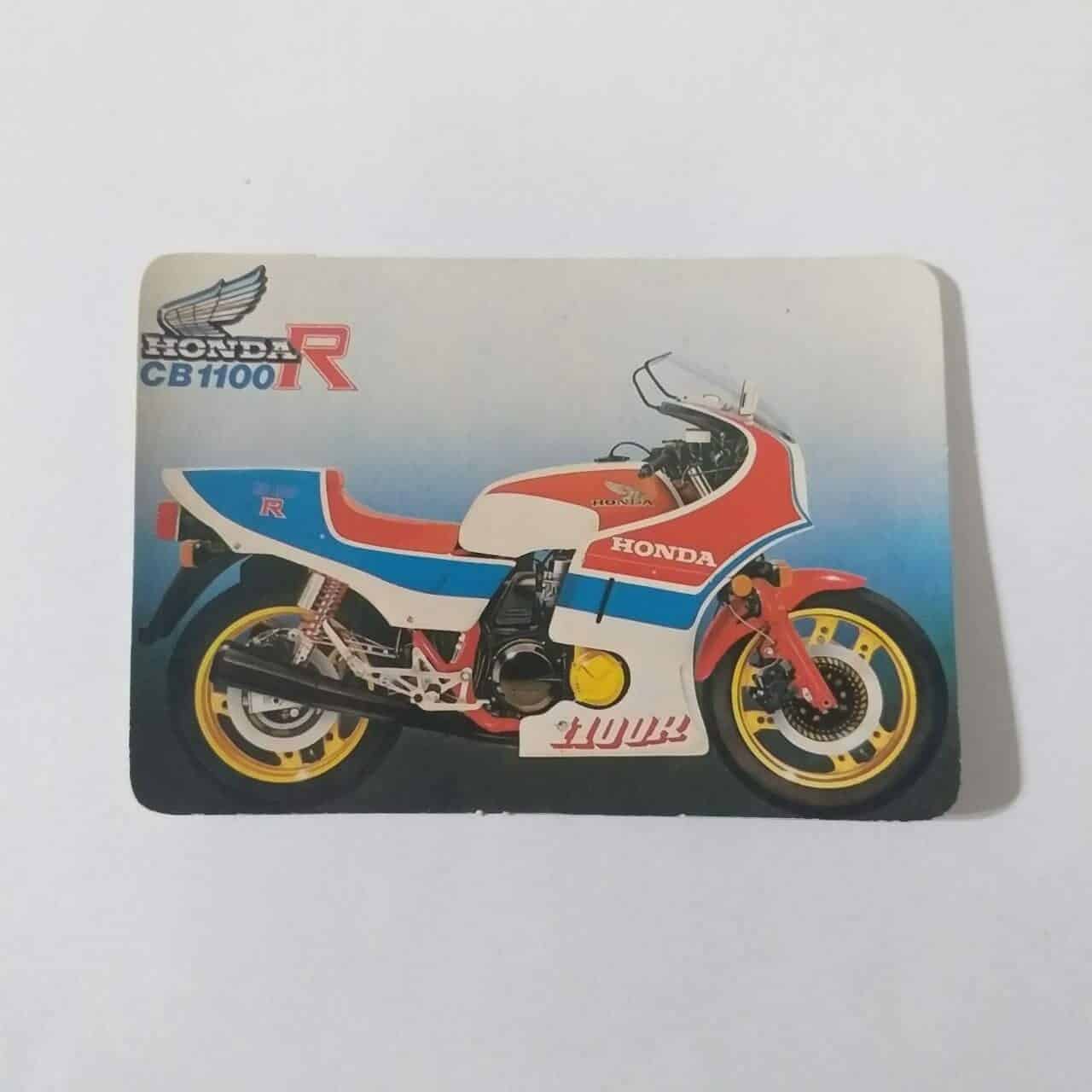 Calendário de Bolso (Tema Moto) Ano 1987 - Honda CB 1100 R - Calendário estrangeiro (Portugal)