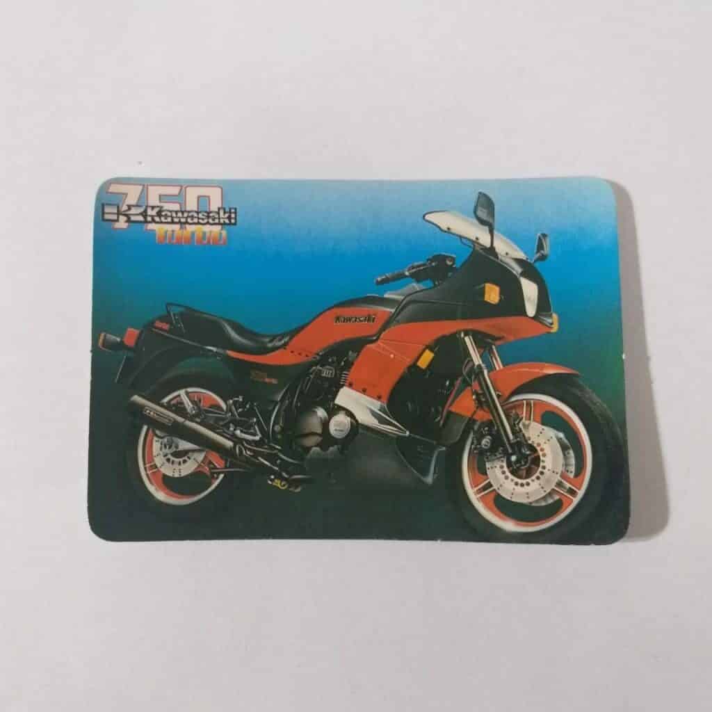 Calendário de Bolso (Tema Moto) Ano 1987 - Kawasaki 750 Turbo - Calendário estrangeiro (Portugal)