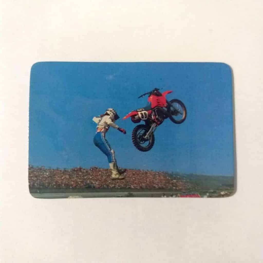 Calendário de Bolso (Tema MotoCross) Ano 1988 - Calendário estrangeiro (Portugal)