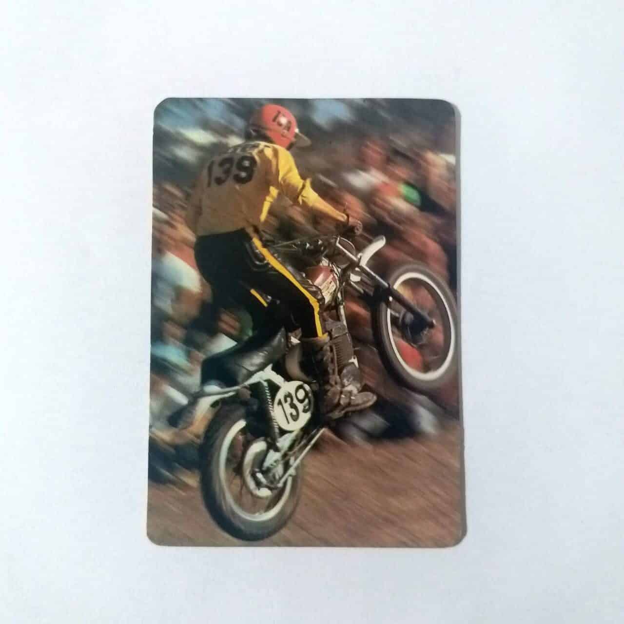 Calendário de Bolso (Tema MotoCross) Ano 1991