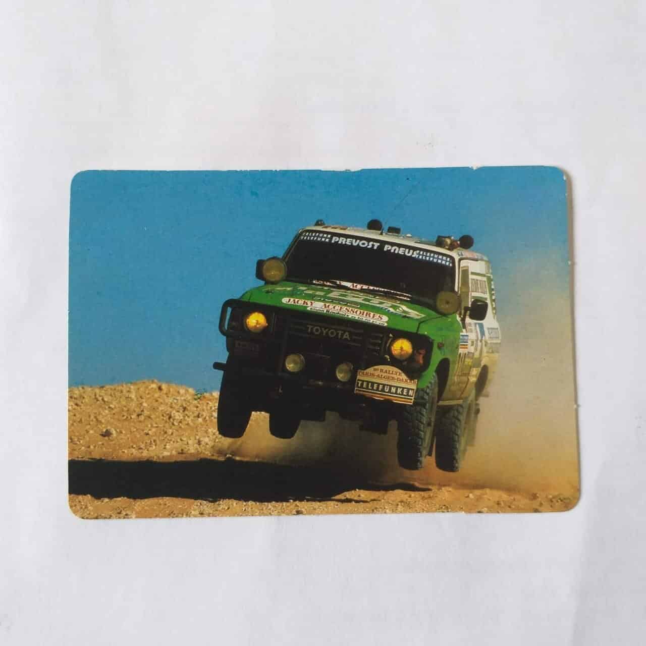 Calendário de Bolso (Tema Off Road / Rali) Ano 1989/90 - Calendário Estrangeiro (Portugal)