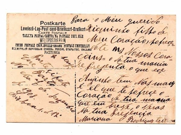 | Casa do Colecionador Cartao Postal - Art Nouveau - Anos 1912