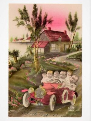Cartao Postal - Art Nouveau - Anos 1931 / 1932