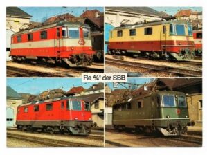 Cartão Postal Austria - Locomotivas Eletricas - Anos 80
