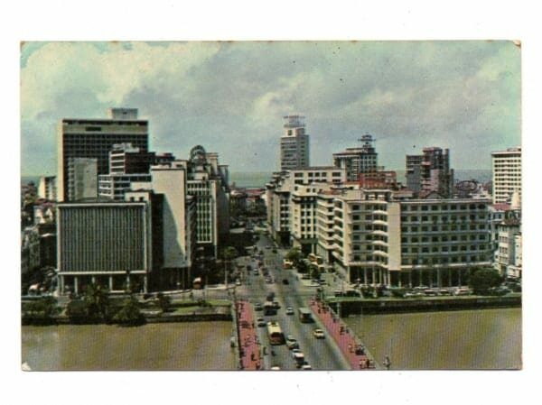 | Casa do Colecionador Cartao Postal - Avenida Guararapes - Recife - Pernambuco - Anos 1970 - Paraná Cart