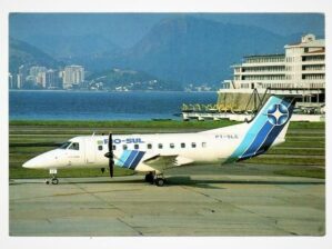Cartão Postal Avião Embraer 120 Brasilia - Rio Sul
