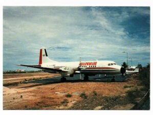 Cartão Postal Avião NAMC YS 11A - WinAir - Windward Islands