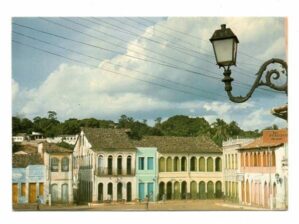 Cartao Postal - Conjunto Arquitetonico Seculo XIX - Praça Horacio de Matos - Lençois - Bahia - Anos 1970 - Cluposil