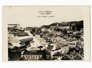 Cartão Postal Fotografico - Ouro Preto - MG - Vista Parcial - Anos 50