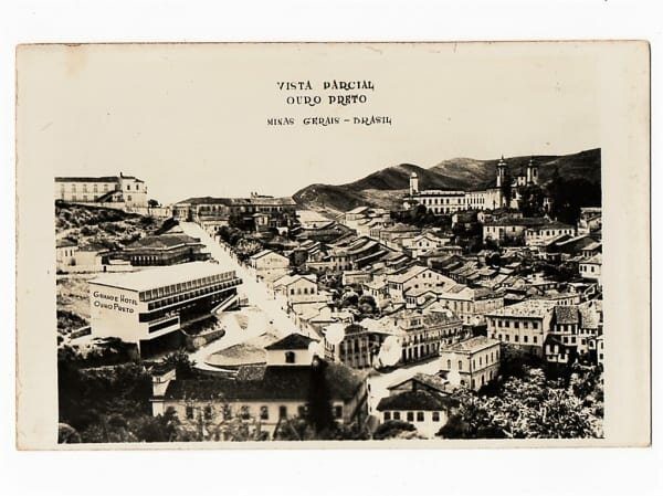 | Casa do Colecionador Cartão Postal Fotografico - Ouro Preto - MG - Vista Parcial - Anos 50