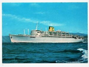 Cartão Postal Navio T//N Enrico C - Linea C - Costa Armatori - Anos 80