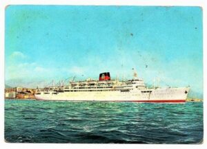 Cartão Postal Navio T/N Provence ( Enrico C ) Linea C - Costa Armatori - Escasso - Anos 60