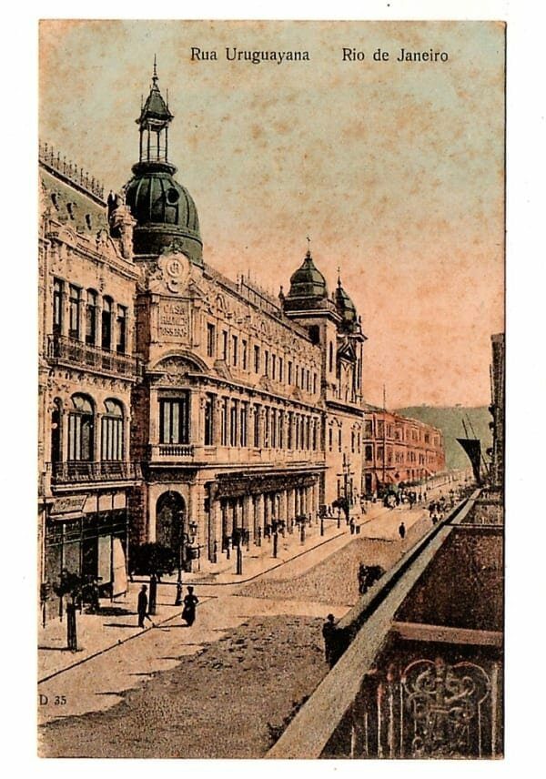 Cartao Postal Rua Uruguayana - Rio De Janeiro ( RJ ) - Anos 20
