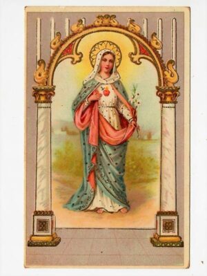 Cartao Postal Sacro - Religioso - Santa Catolica ( 1 ) - Anos 20