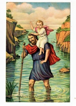 Cartao Postal Sacro - Religioso - São Cristovão - Anos 30