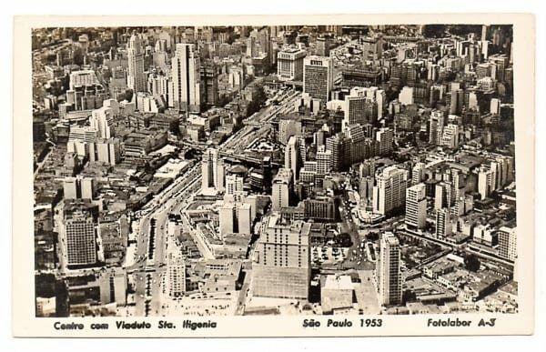 Cartao Postal - Viaduto Santa Efigenia - São Paulo - SP - Decada de 50