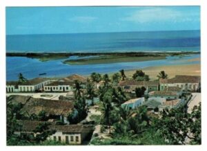 Cartao Postal - Vista da Cidade - Santa Cruz de Cabralia - Bahia - Anos 1970 - Ambrosiana