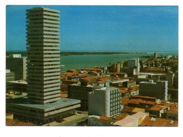 Cartao Postal - Vista Parcial com EdificioEstado de Sergipe - Aracajú - Sergipe - Anos 1980 - Mercator