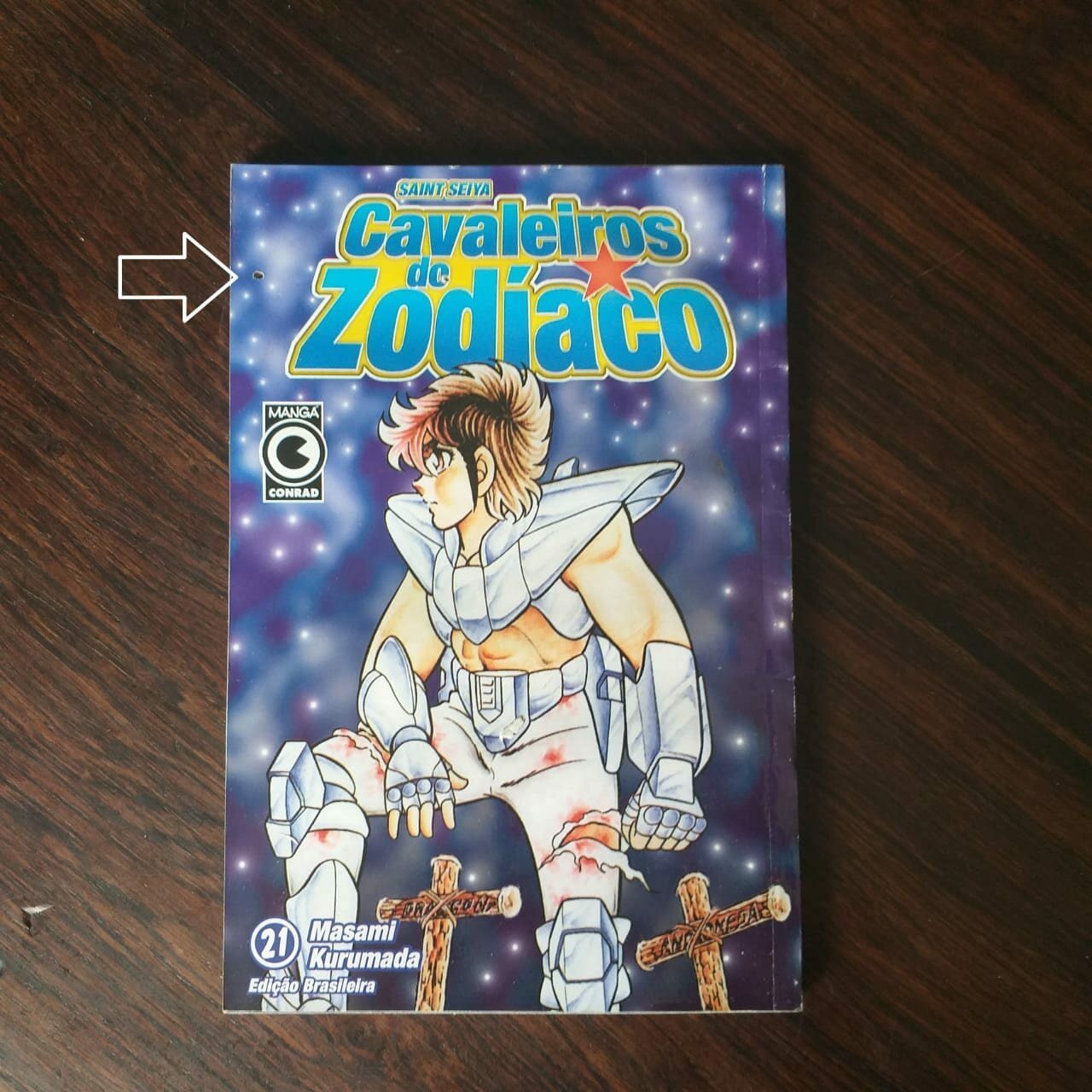 Cavaleiros do Zodíaco (Saint Seiya) Nº 21 (Editora Conrad) Julho 2002 (Mangá)
